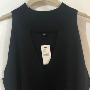 Lane Bryant sleeveless black sweater